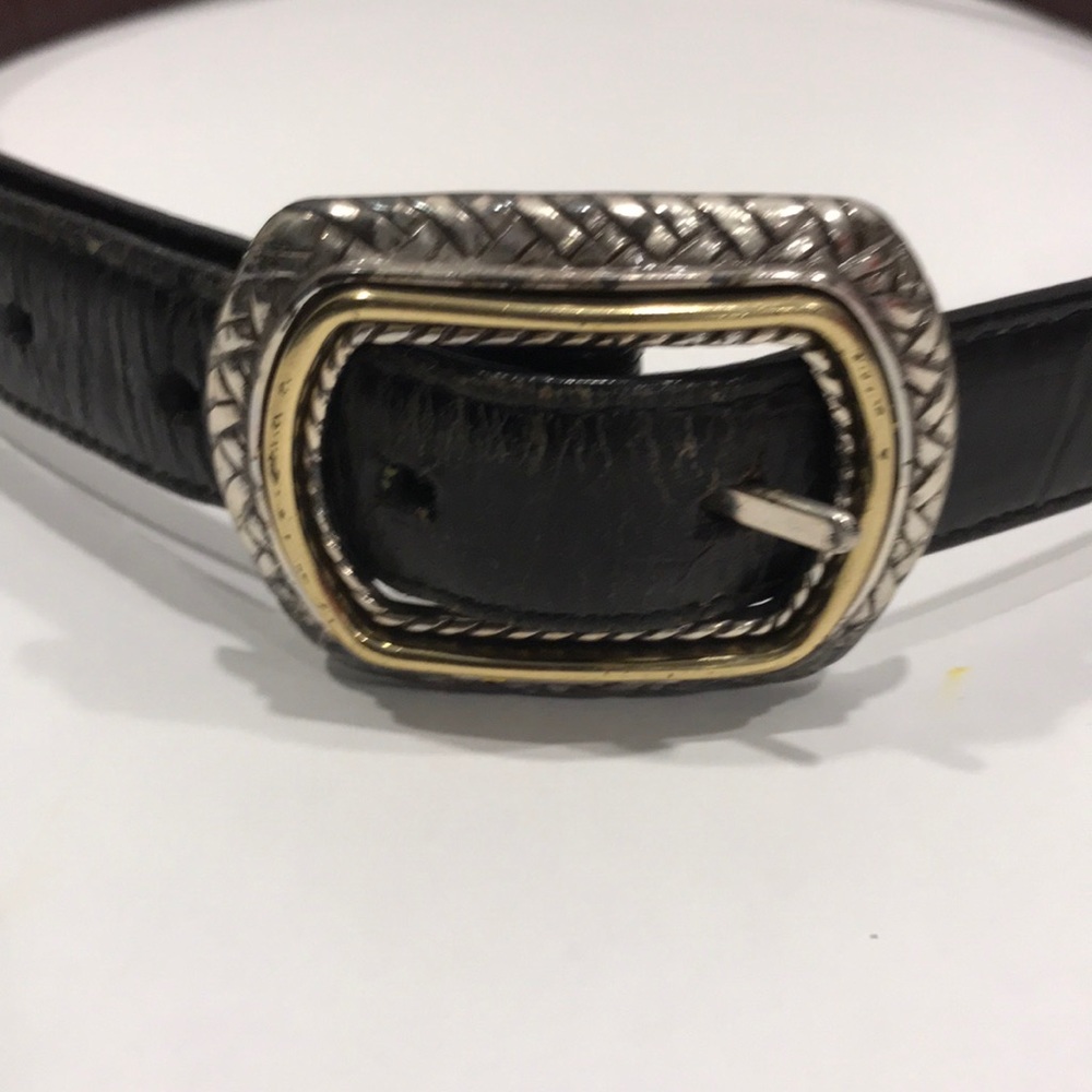 Brighton 2 tone belt black/brown 40210#